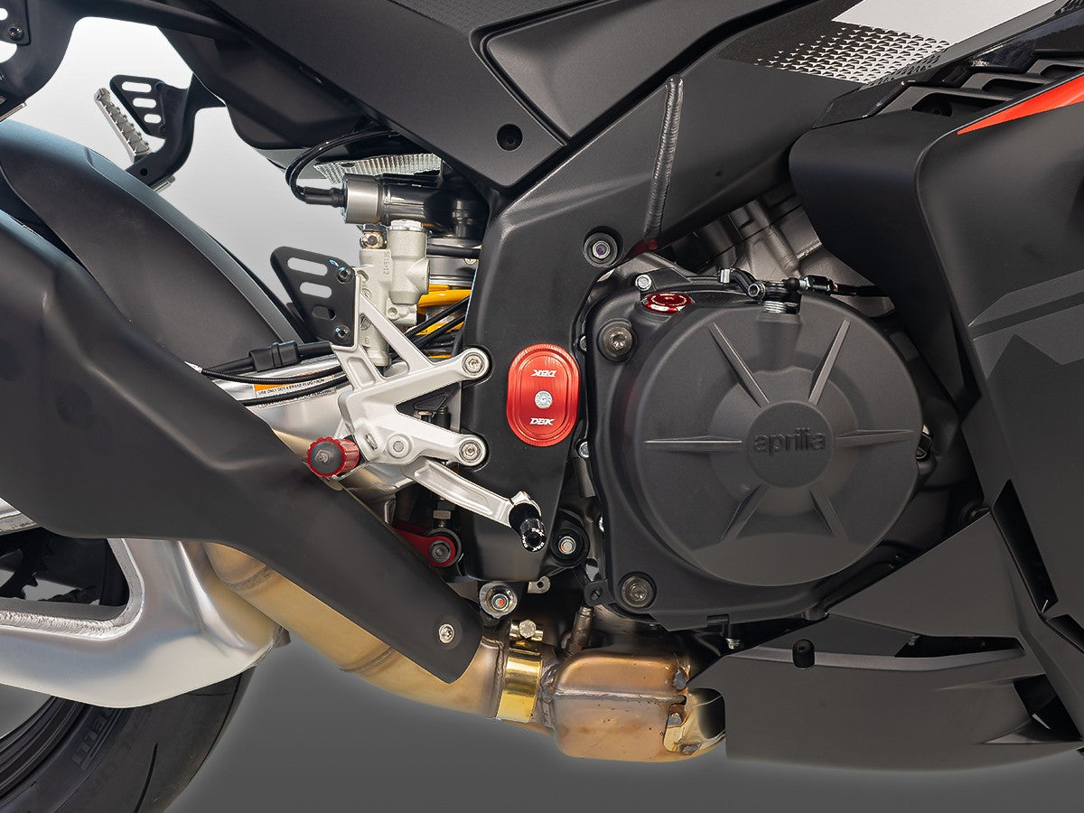 CNC Swingarm Pivot Caps Kit Aprilia RSV4