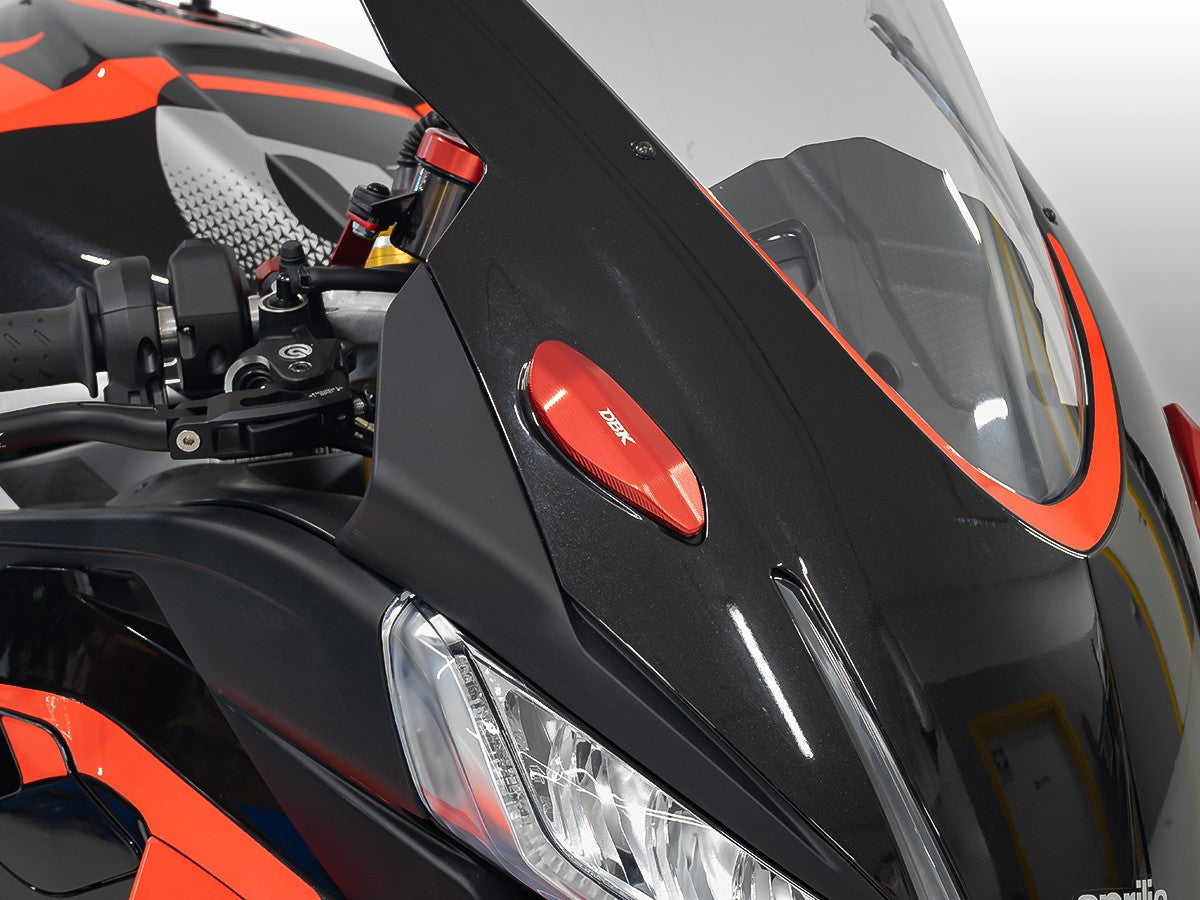 CNC Mirror Hole Cover Kit Aprilia RS660 / RSV4