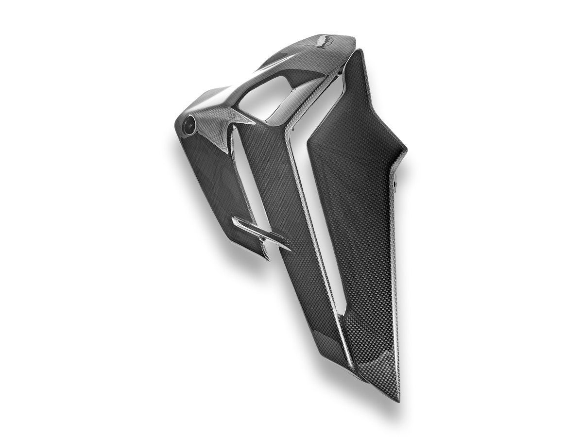 Ducati Streetfighter V4 MY2025 Pair Of Belly Pan Covers, Glossy Carbon