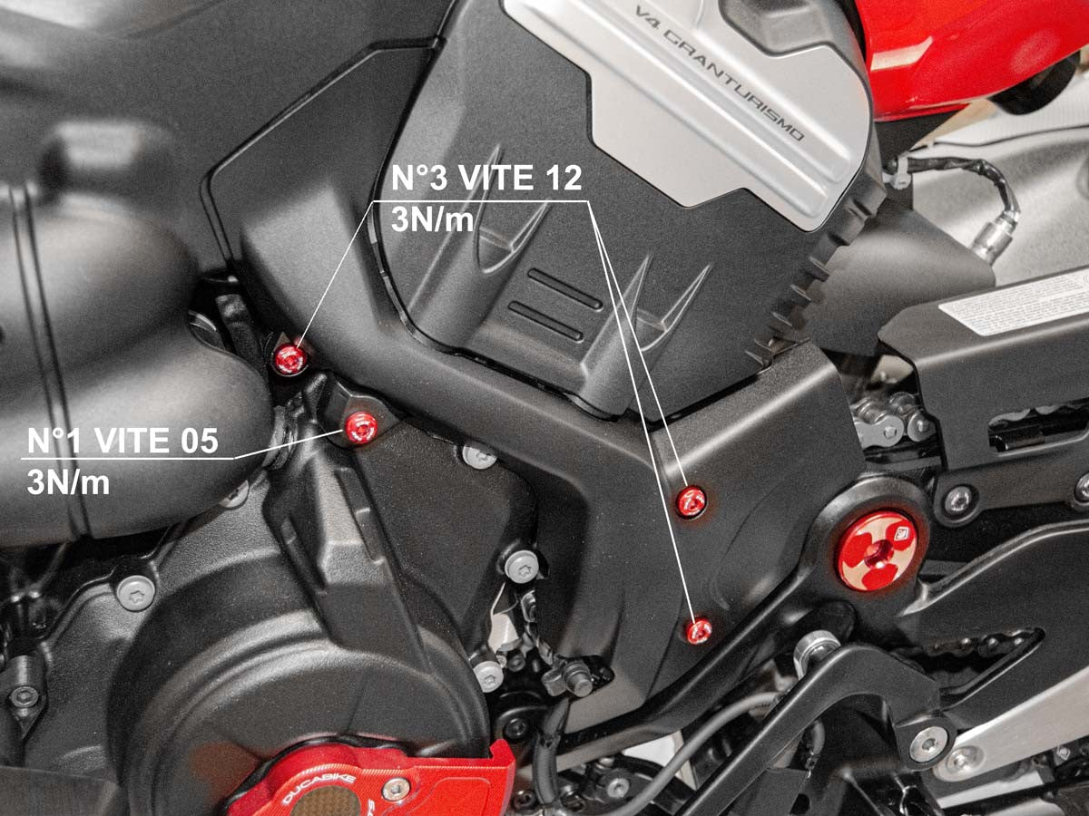 KVT46 Diavel V4 Sprocket Cover Screw Kit