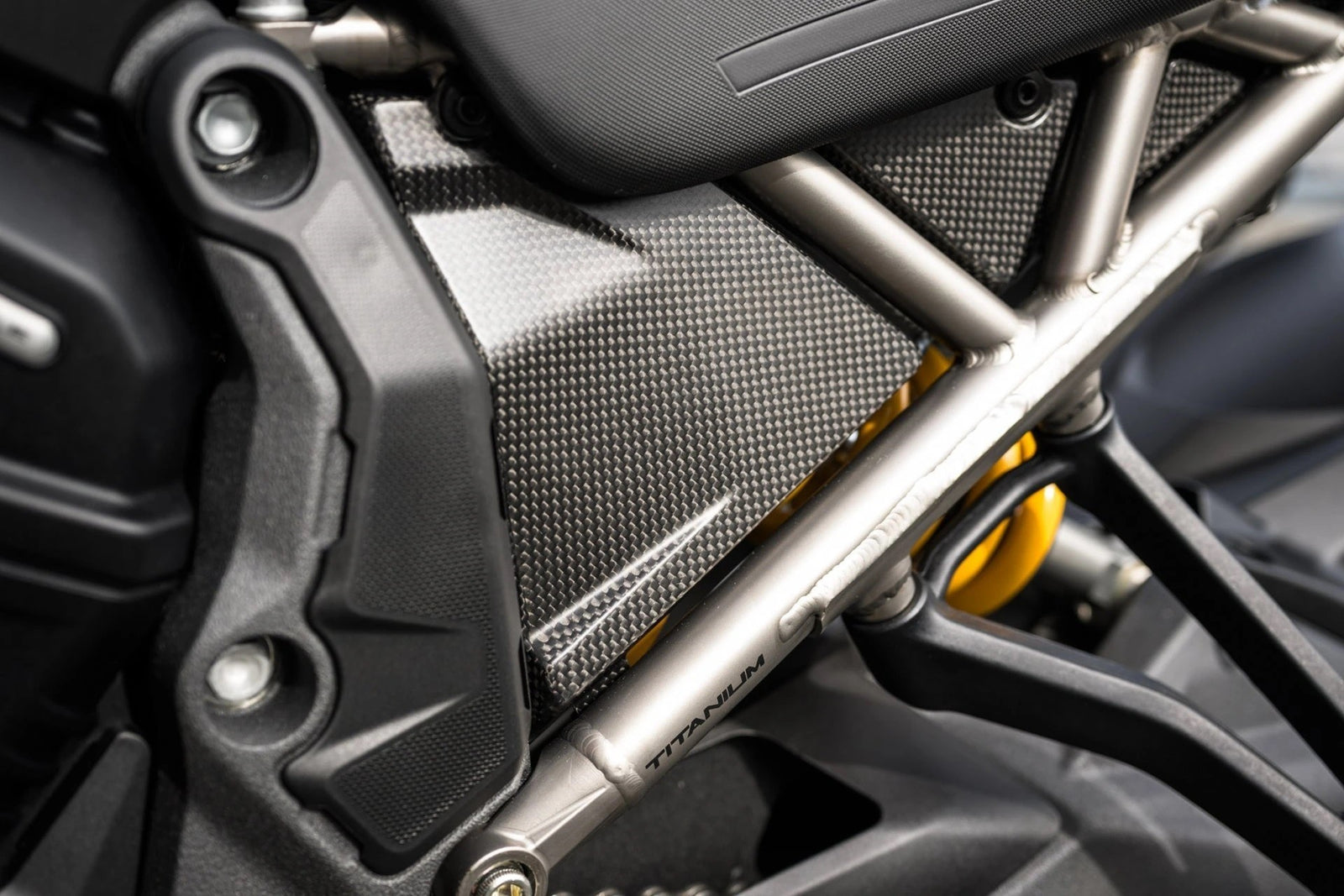 Ducati Multistrada V4 RS Matt Carbon Frame Cover
