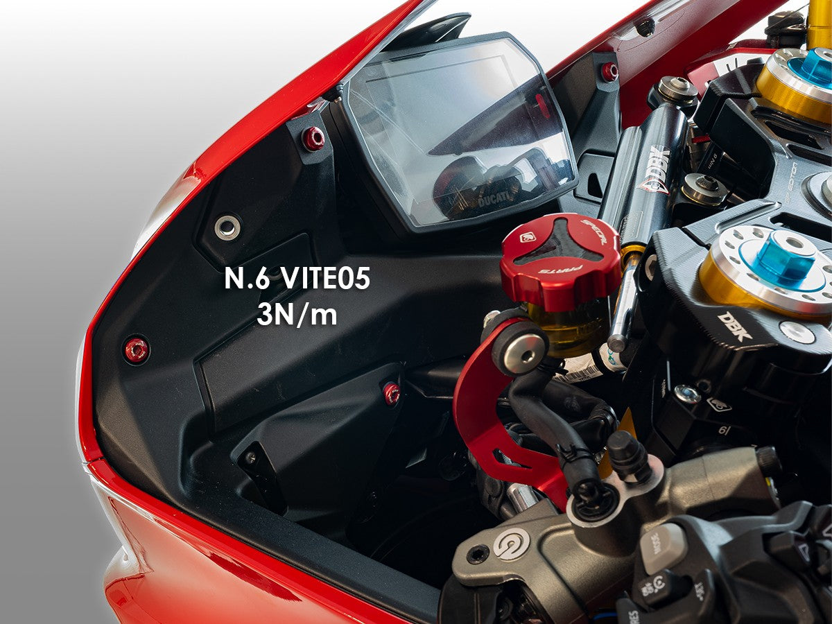 Ducati Panigale V2 2025 Dashboard Screws Kit