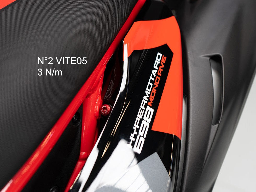 Ducati Hypermotard 698 Mono Seat Side Panels Screws Kit