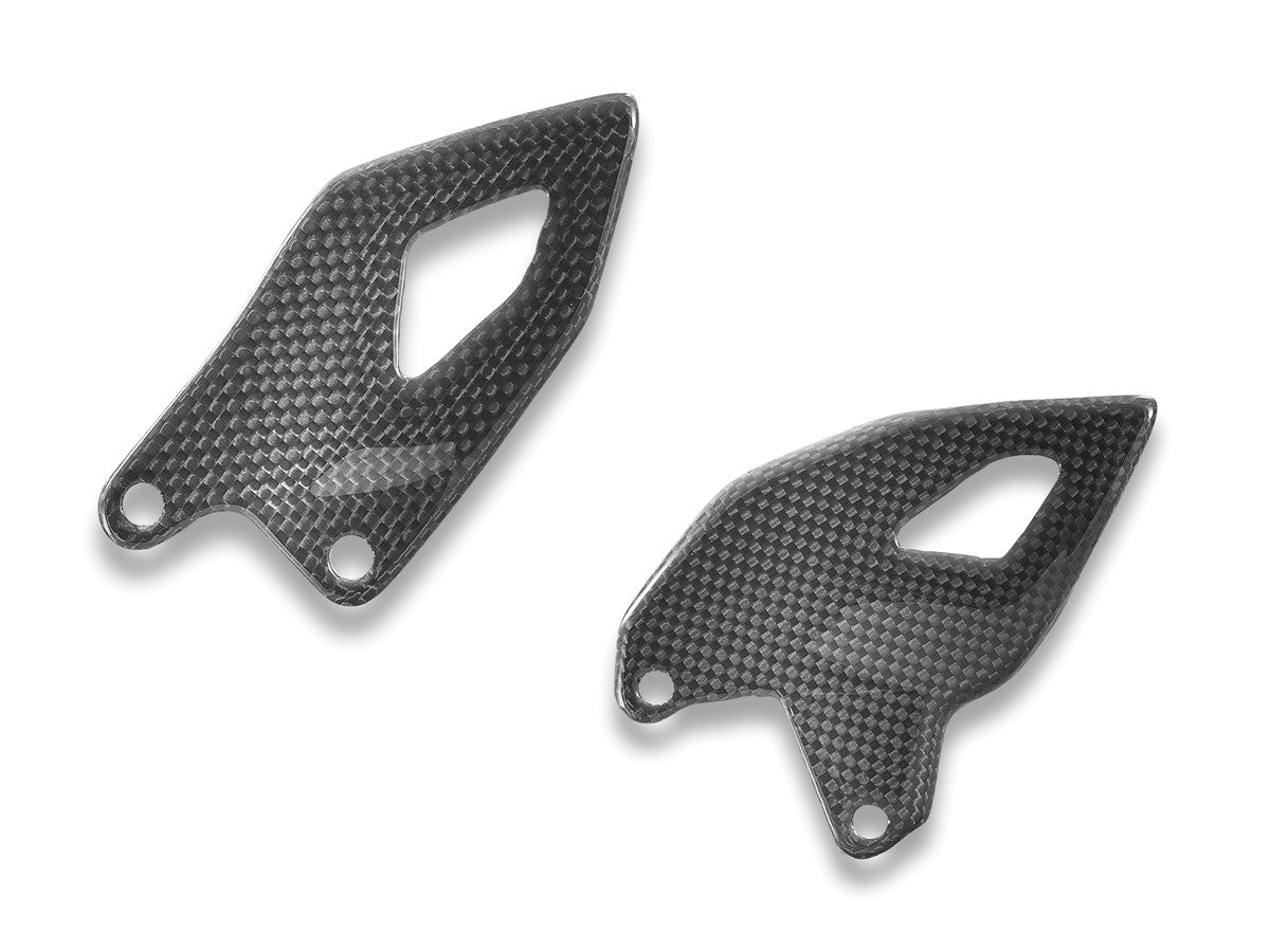 Ducati Panigale V4 2025 Glossy Carbon Heel Guards Kit