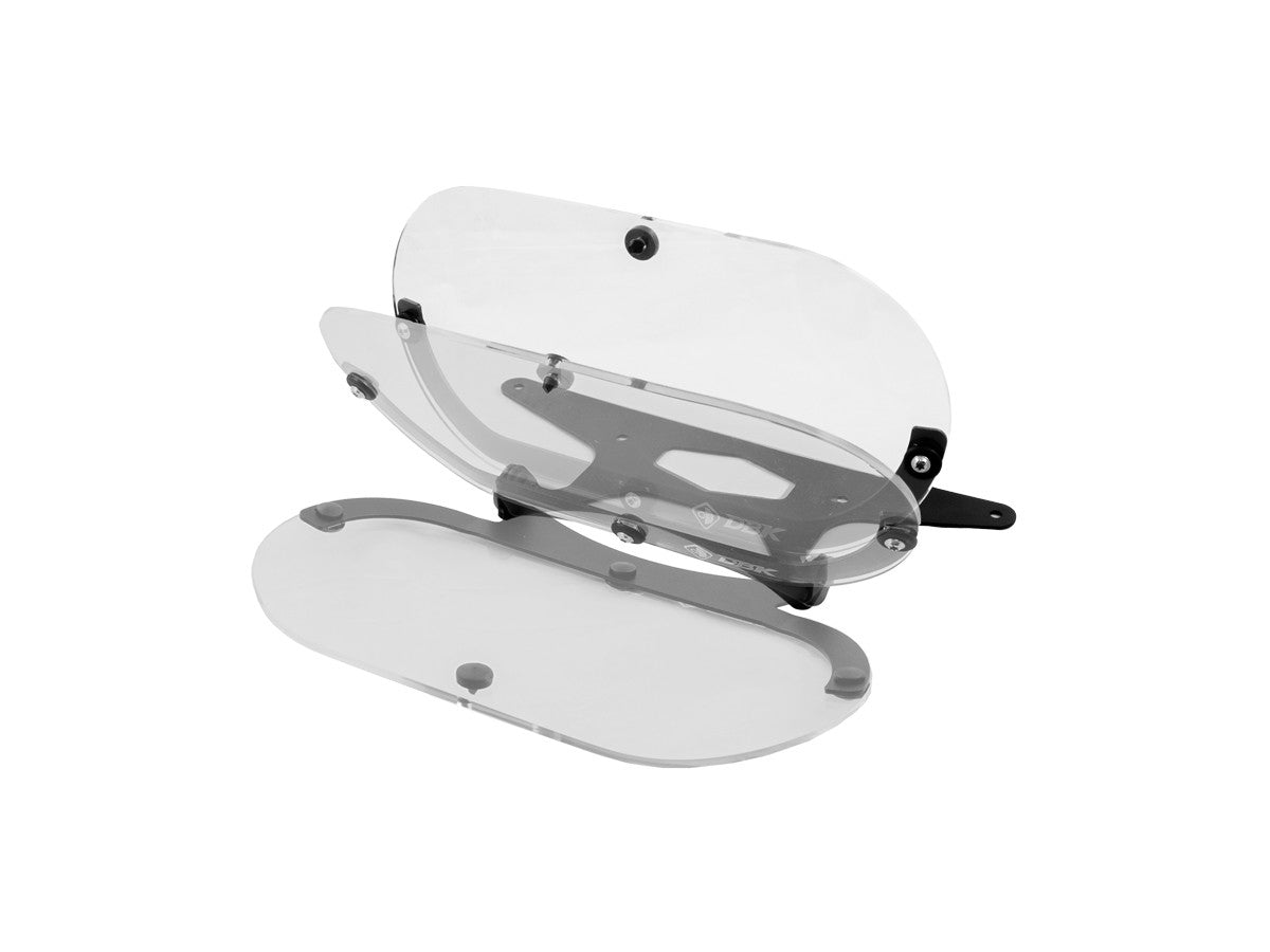 GPF02 DesertX Folding Plexi Headlight Protection