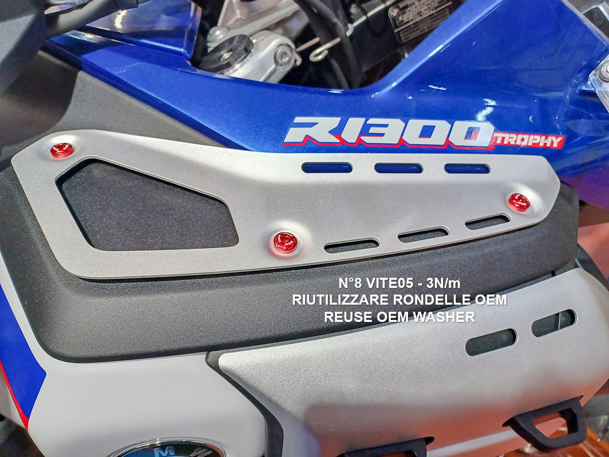 KVT93 BMW R1300GS Adventure Tank Cover Upper Screws Kit