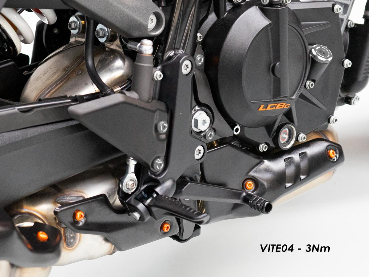 KVT74 KTM 990 Duke Exhaust Protection Screws Kit