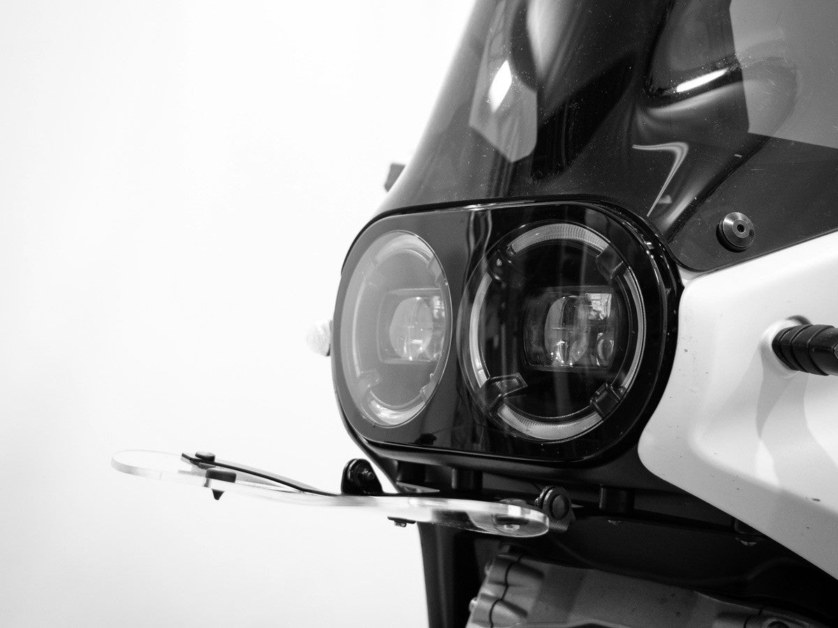 GPF02 DesertX Folding Plexi Headlight Protection