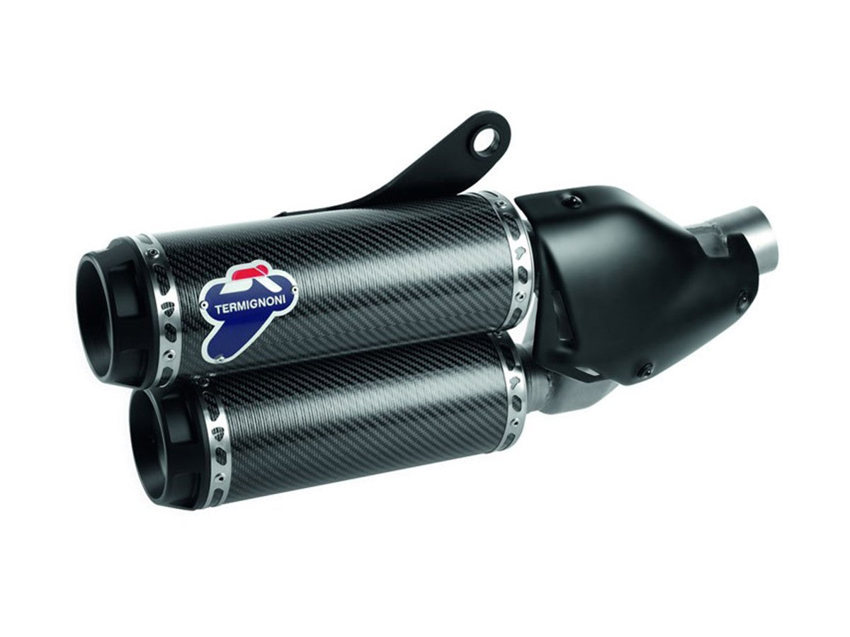 018CO Pair Of Approved Carbon Silencers Termignoni Ducati Monster 821