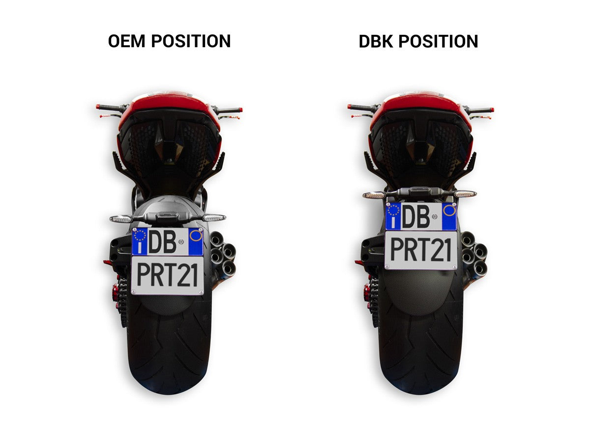 PRT21 Diavel V4 Adjustable License Plate Holder