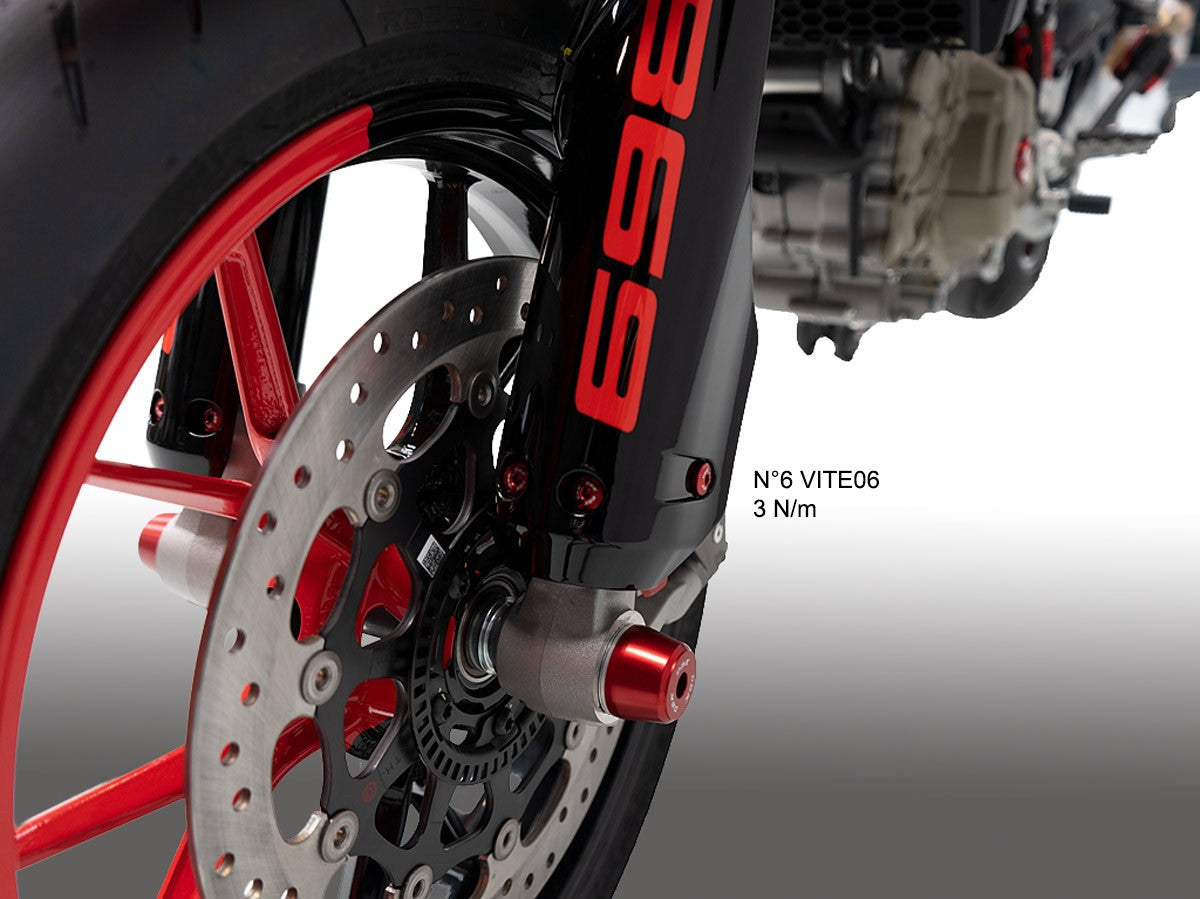 KVT83 - HM 698 FRONT FORK COVERS SCREWS KIT