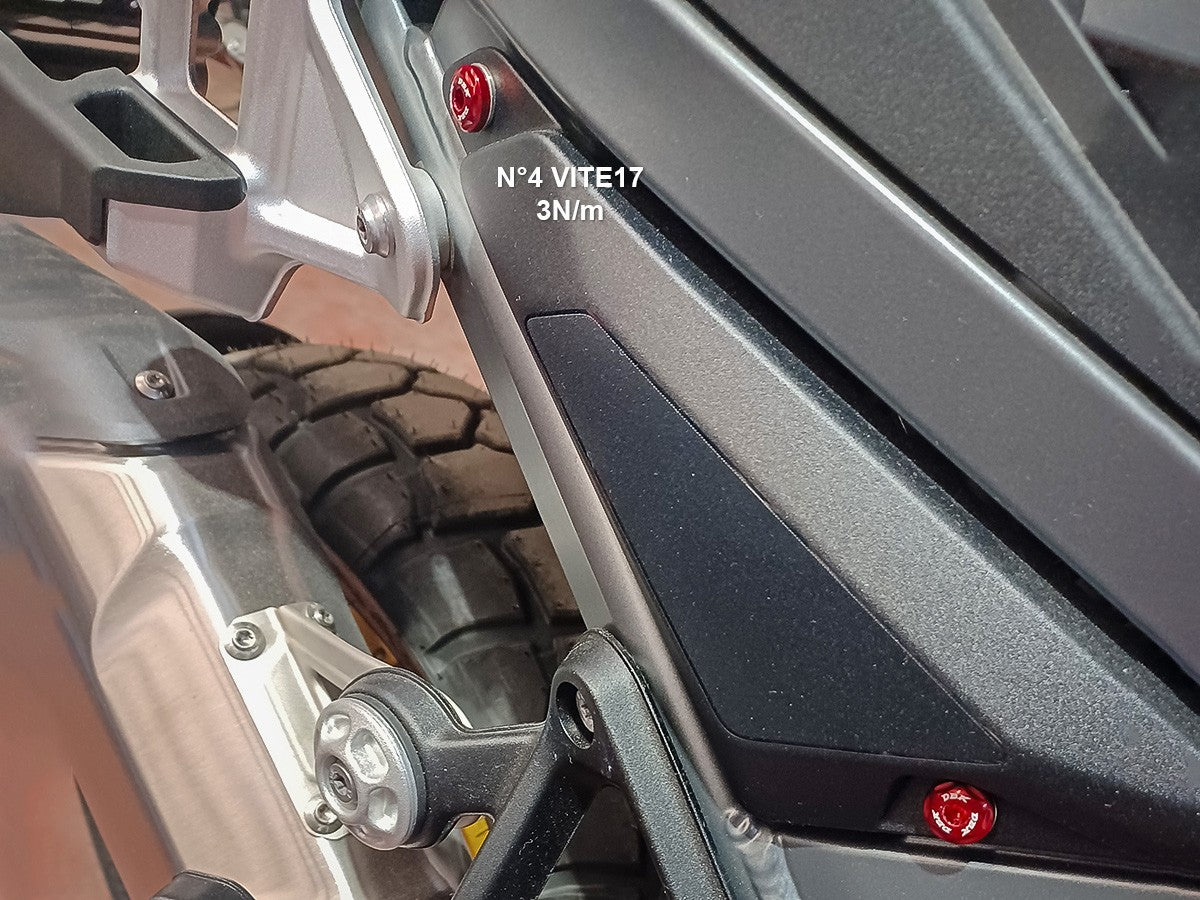 KVT96 BMW R1300GS Adventure Rear Cover Frame Screws Kit