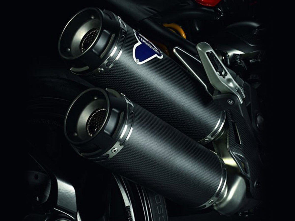018CO Pair Of Approved Carbon Silencers Termignoni Ducati Monster 821