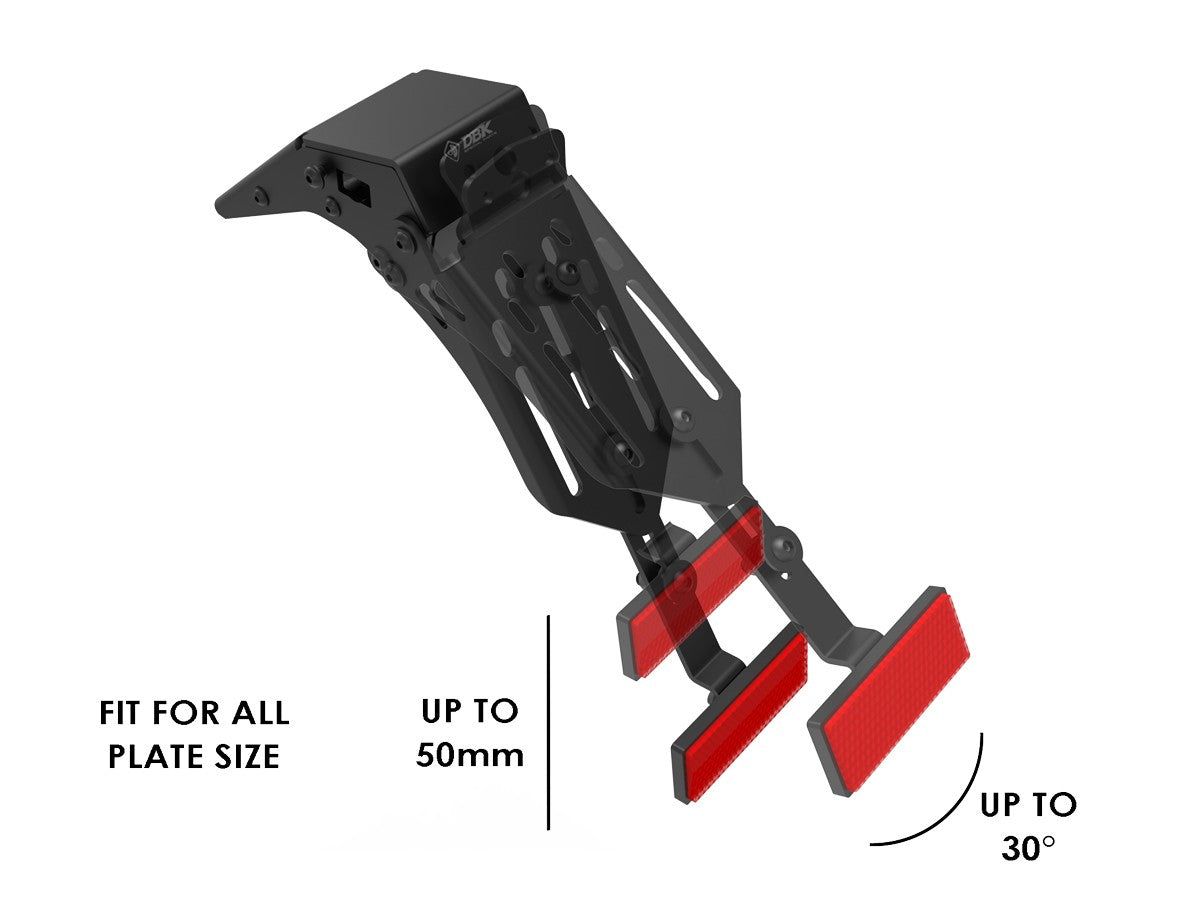 PRT24 KTM Adjustable License Plate Holder