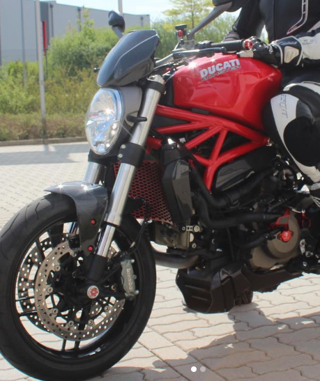 Ducati Water Radiator Guard Anodized Aluminum