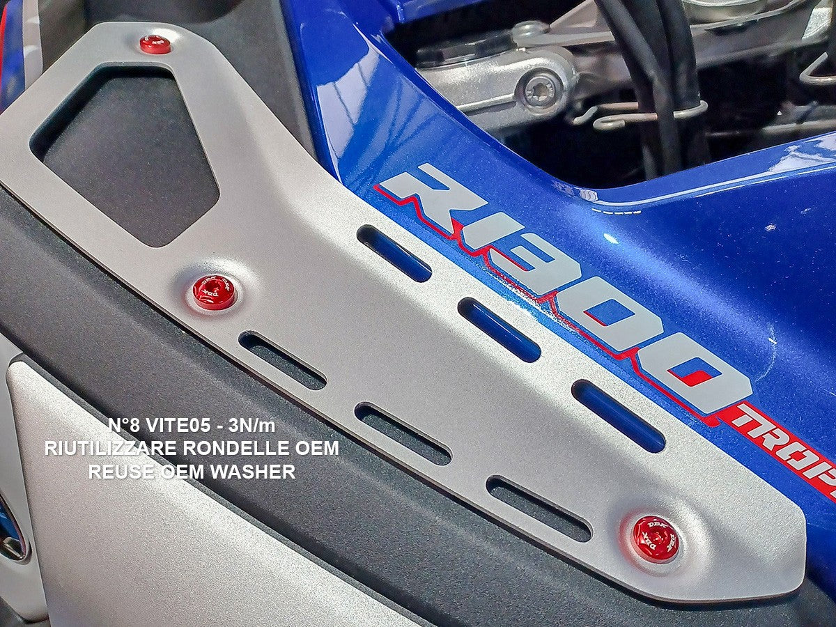 KVT93 BMW R1300GS Adventure Tank Cover Upper Screws Kit