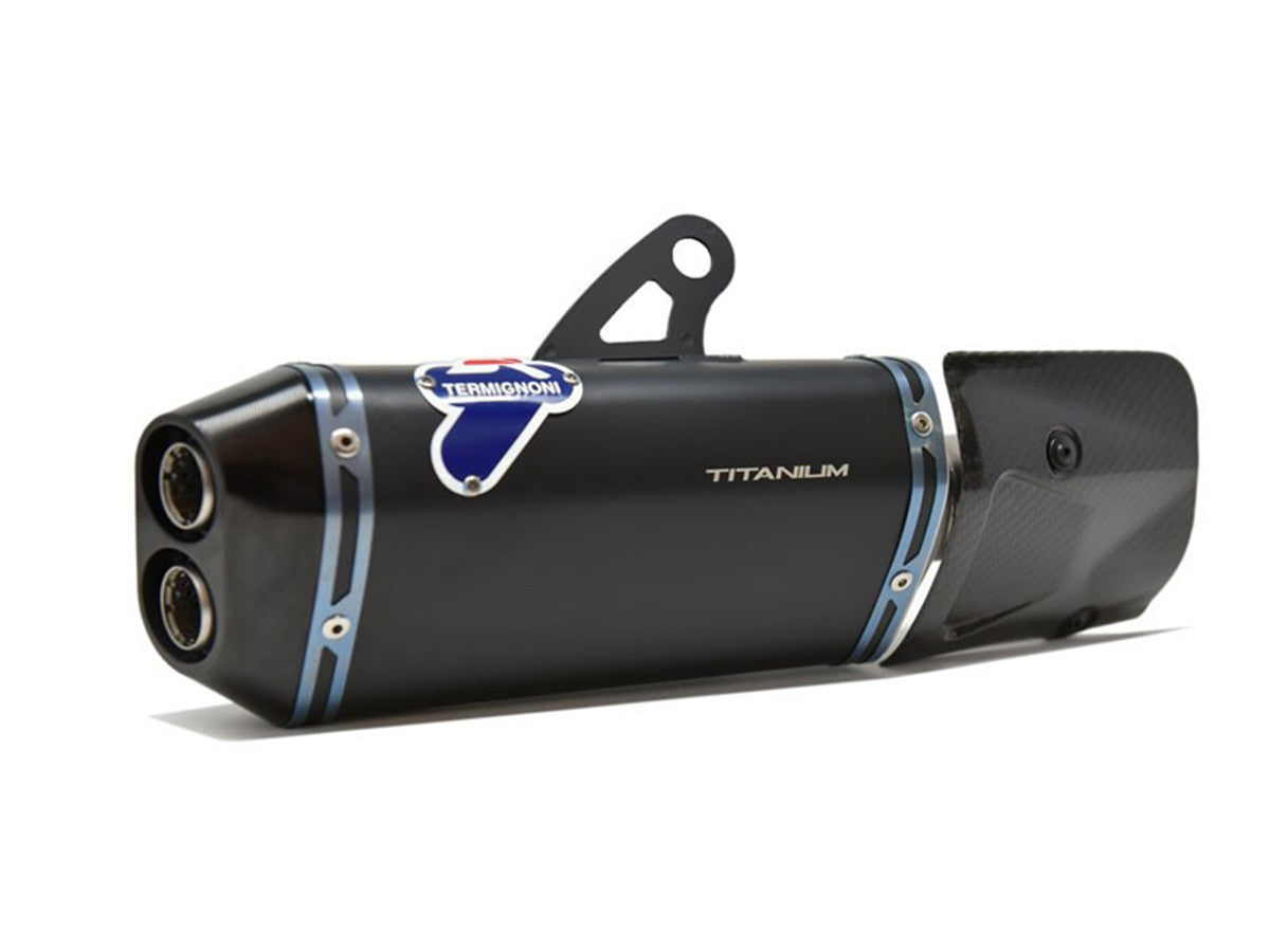 D18409400INA Termignoni Black Titanium Silencers Ducati Panigale V4