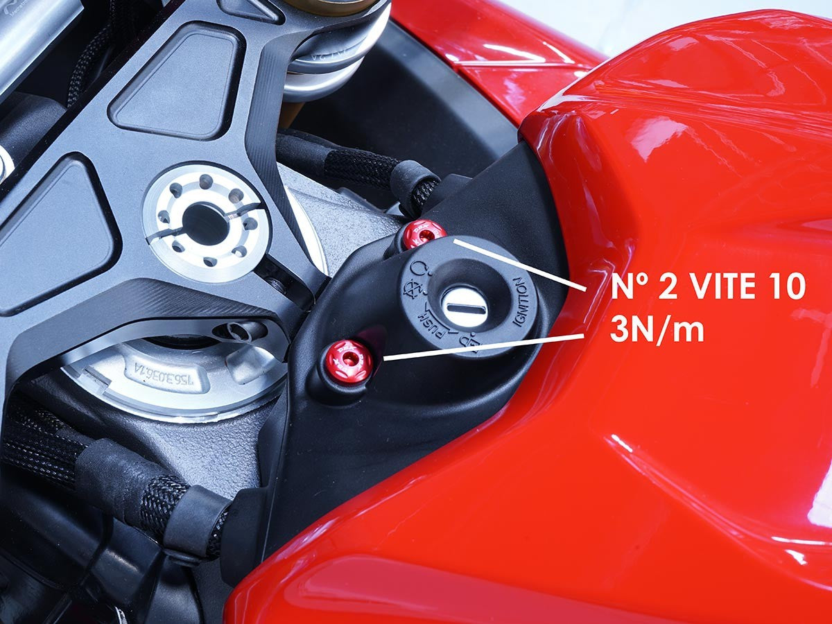 KVT102 Panigale V4 MY 2025 Key Cover Screws Kit