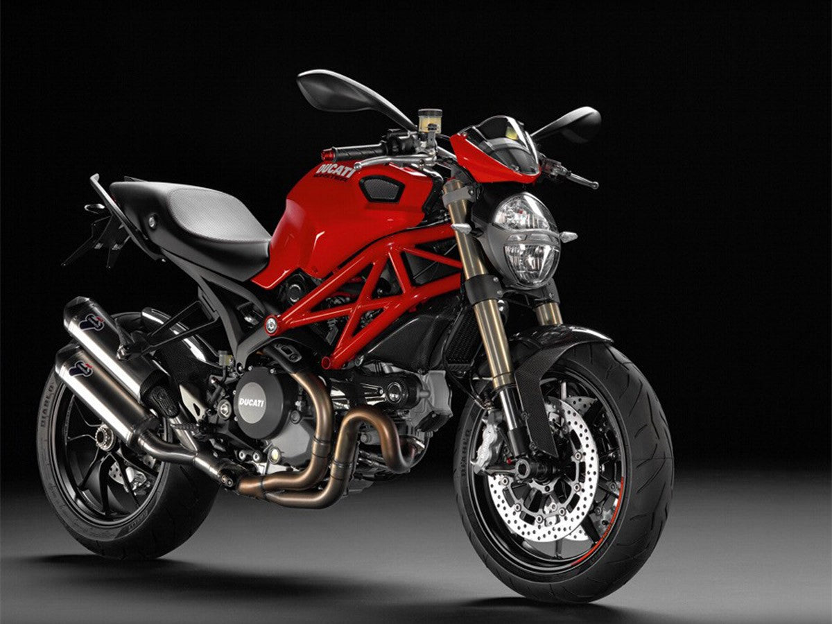 012IO Pair Of Approved Silencers Termignoni Stainless Steel Ducati Monster 1100 Evo