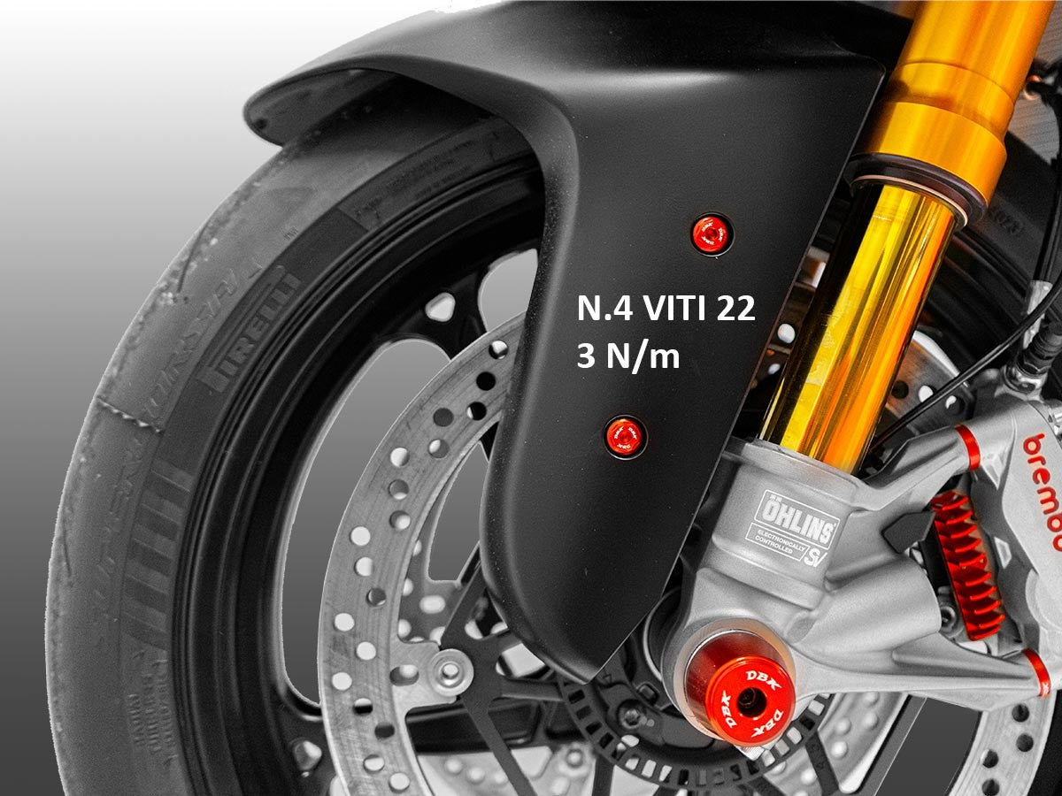 KVT104 Panigale V4 MY 2025 Front Fender Screws Kit