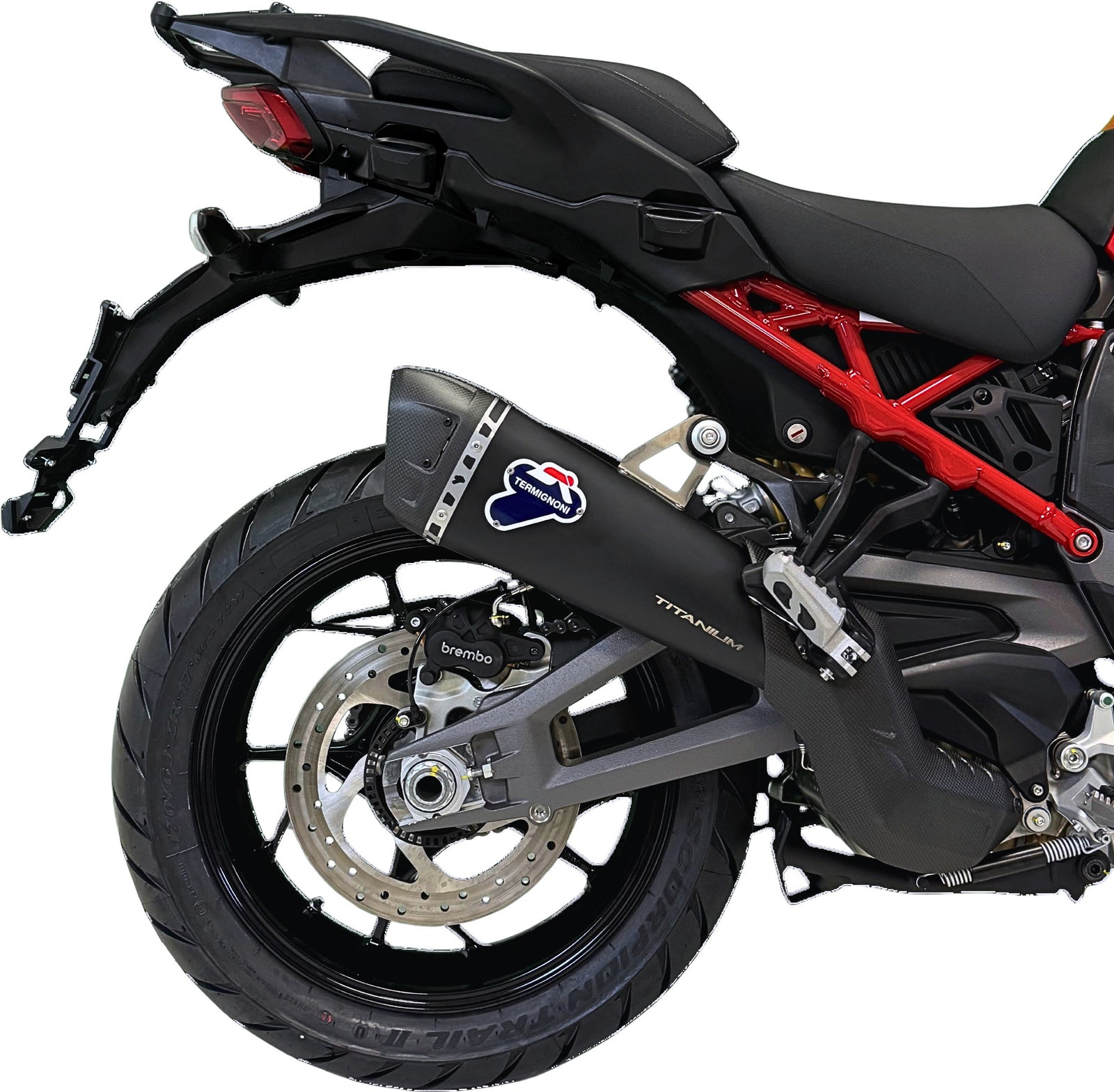 D23308040INC Termignoni Homologated Silencer Black Ducati Multistrada V4 MY 2025