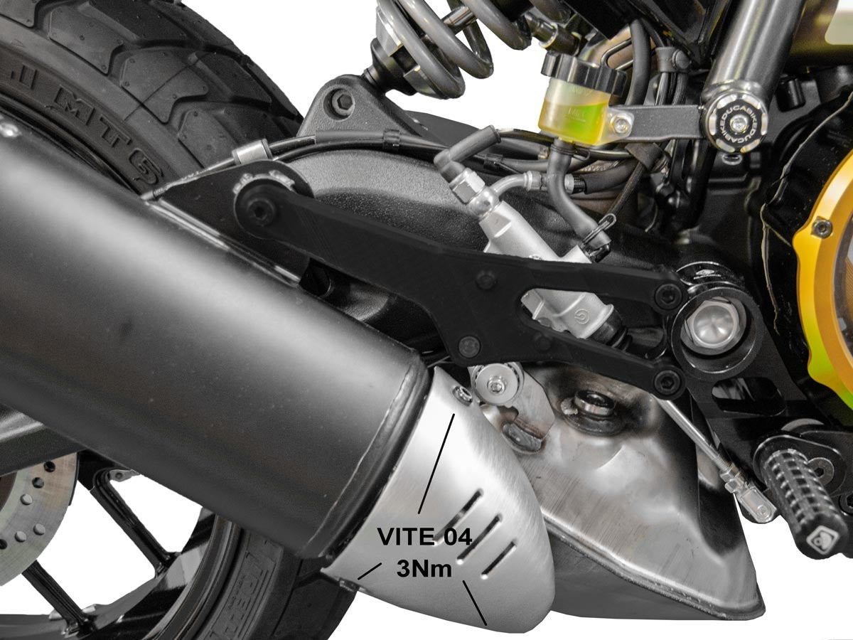 KVT39 Scrambler Lower Exhaust Heat Guard Screw Kit
