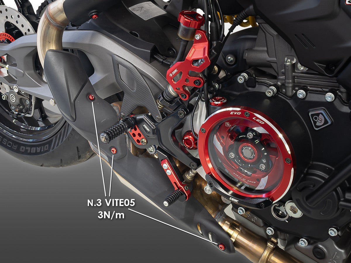 Ducati Streetfighter V2 2025 Lower Exhaust Cover Screw Kit