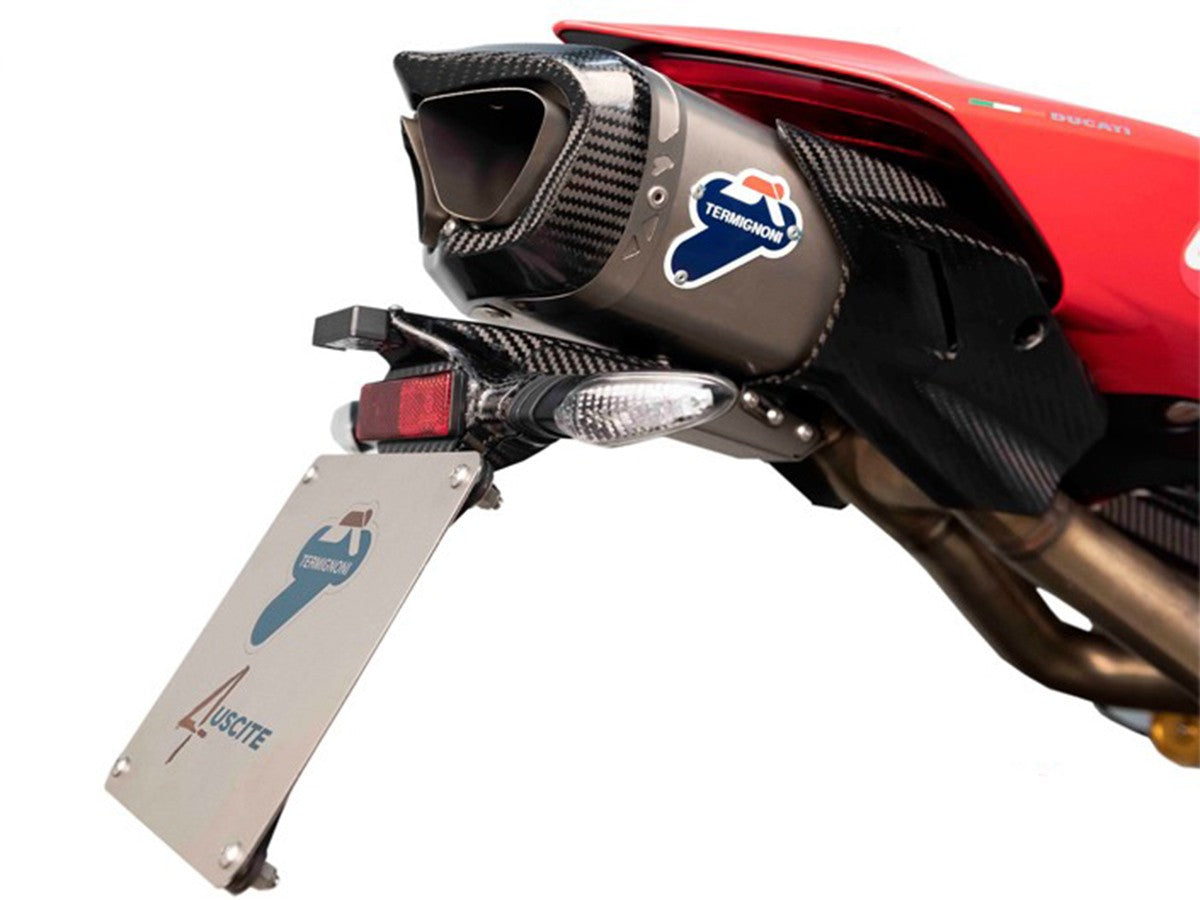 D182PT Termignoni License Plate Holder For Full System 4 Uscite Ducati Panigale V4