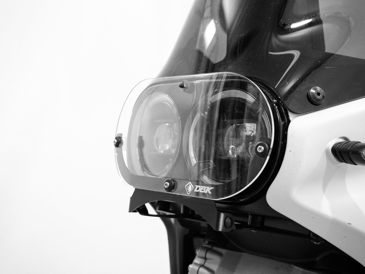 GPF02 DesertX Folding Plexi Headlight Protection