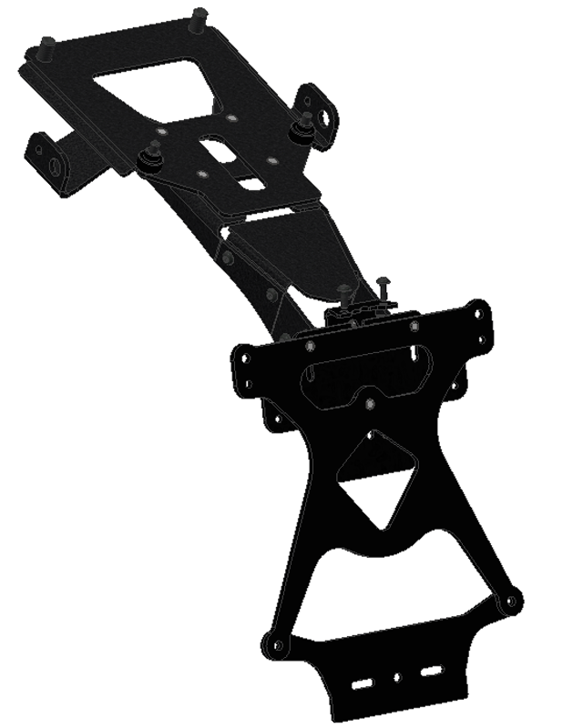 PRT11 Scrambler 400 Adjustable License Plate Holder