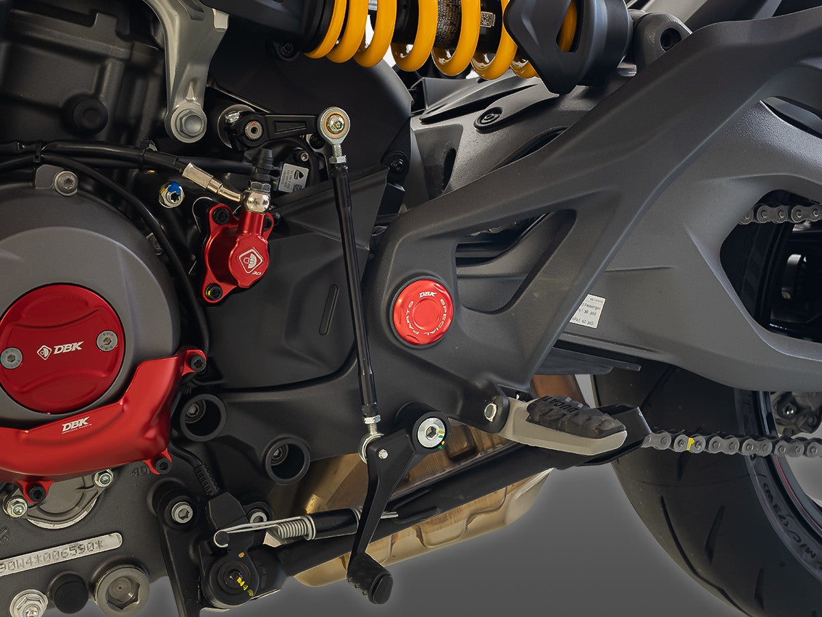 CNC Footrest Cap Kit Ducati Monster V2