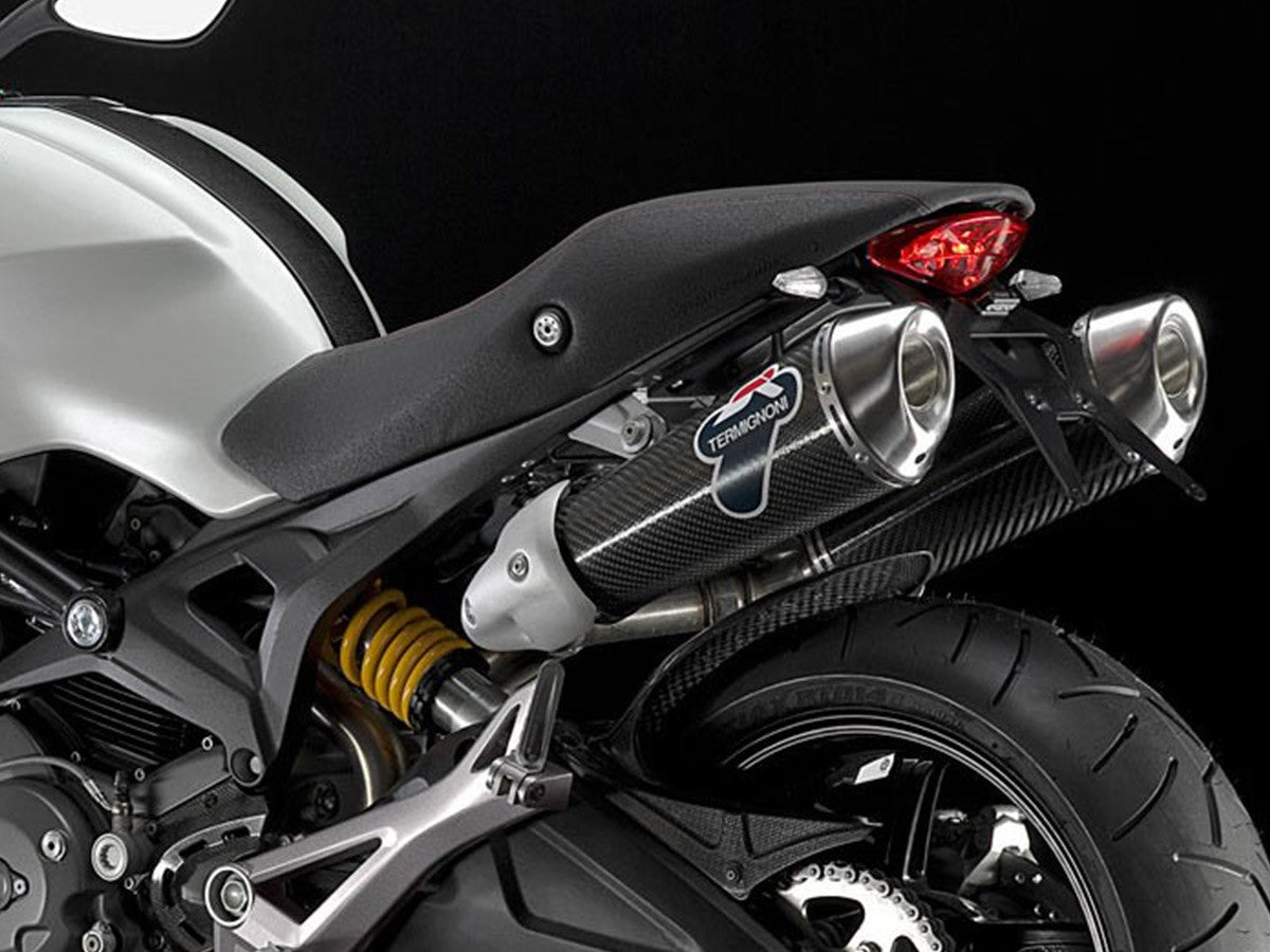 013CR Pair Of Termignoni Racing Silencers Carbon Ducati Monster