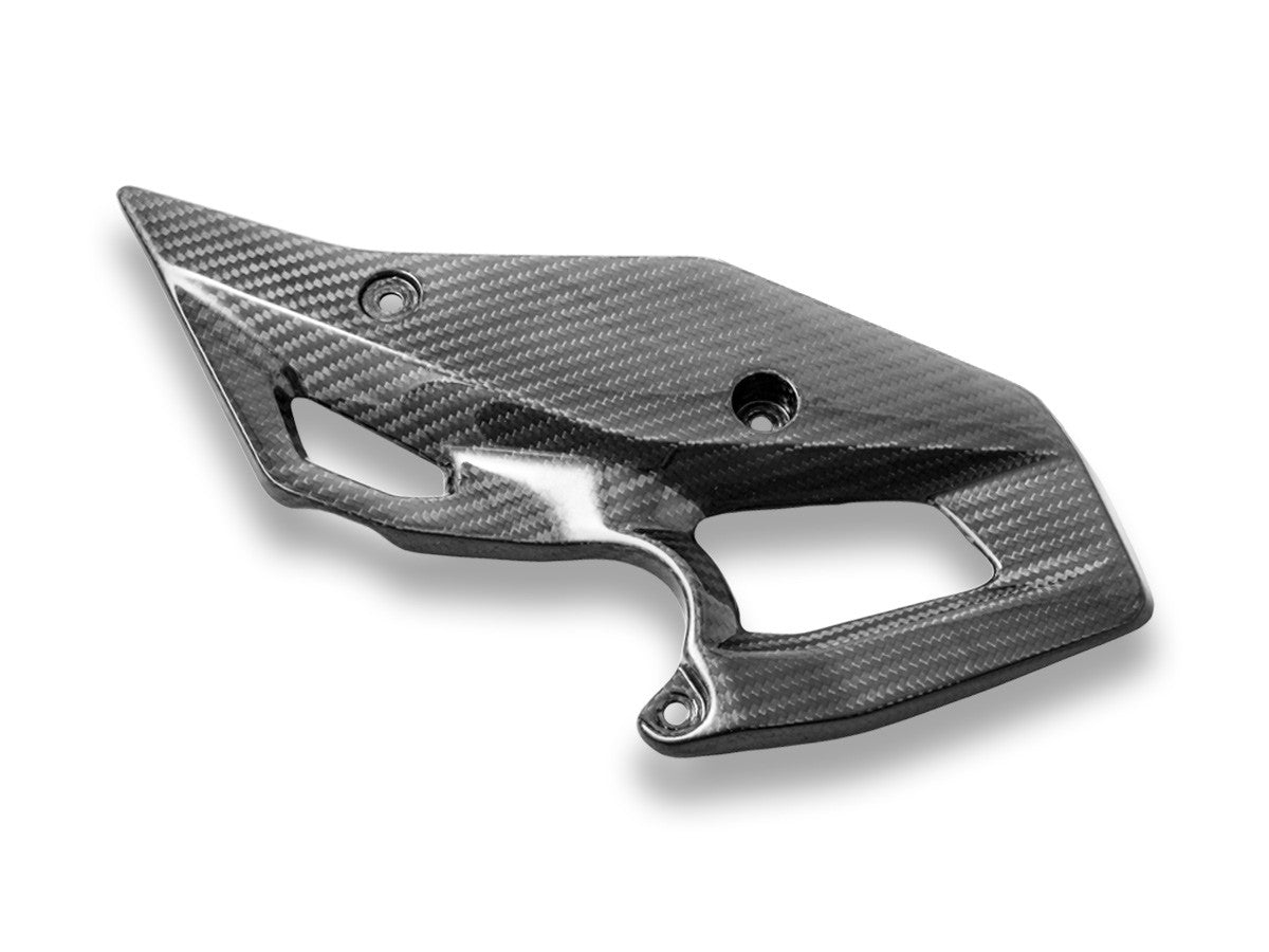 BMW R1300GS Glossy Carbon Heel Guards