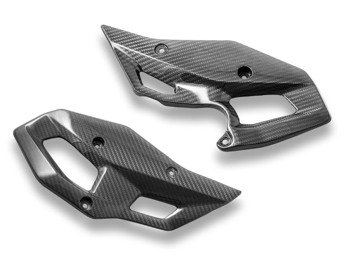 BMW R1300GS Glossy Carbon Heel Guards