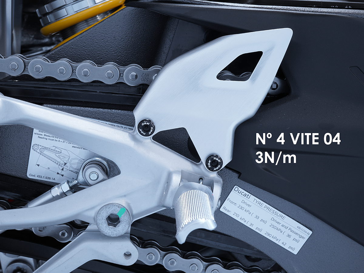 KVT103 Panigale V4 MY 2025 Heel Guards Screws Kit