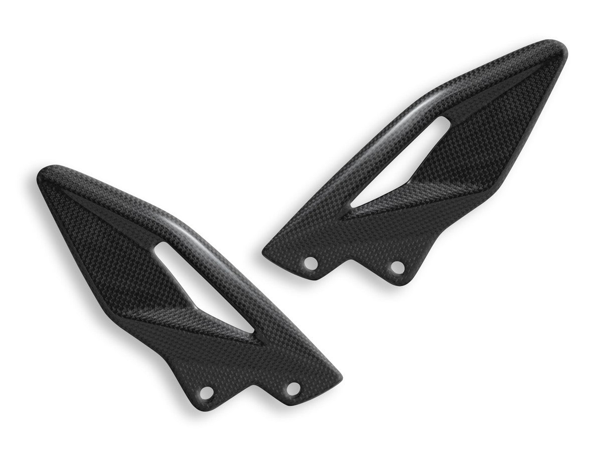 CRB90L Triumph Street Triple Glossy Carbon Heel Guards