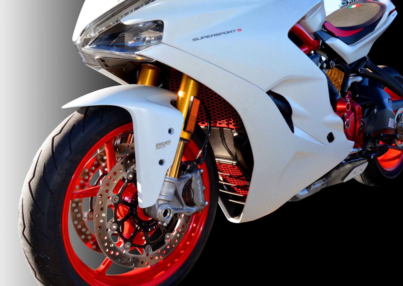 Ducati Water Radiator Guard Anodized Aluminum