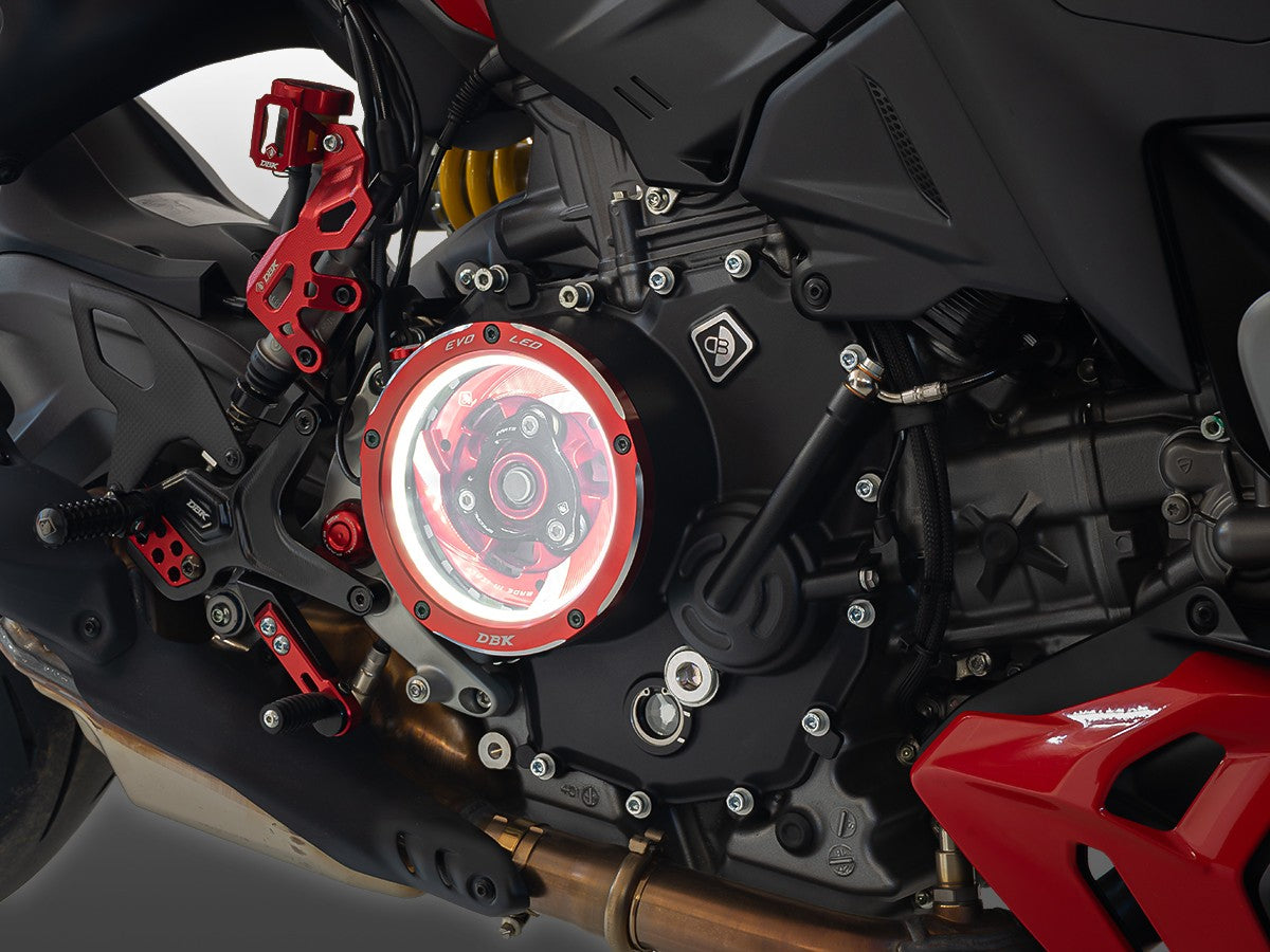 Clear Clutch Cover EVO LED Ducati V2