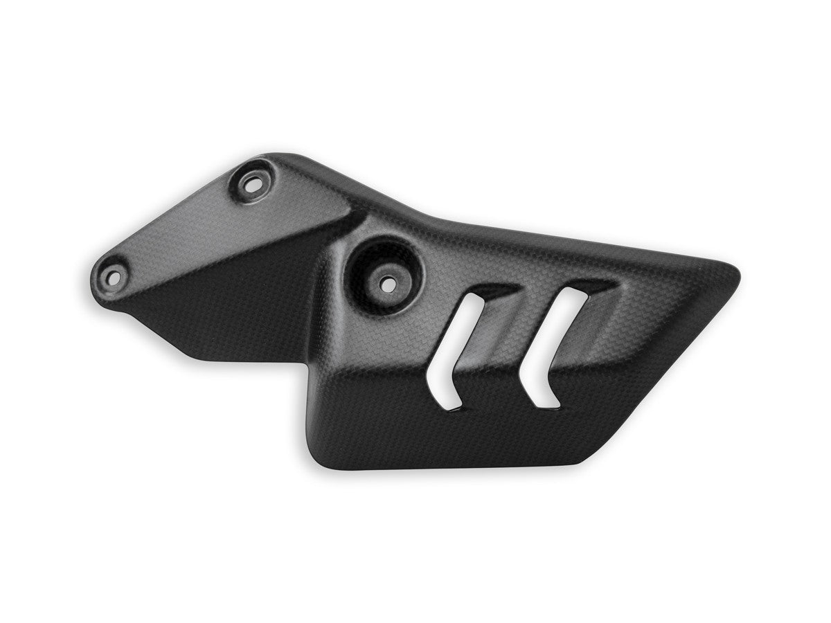 CRB128O Diavel V4 Left Exhaust Heat Shield Matt Carbon