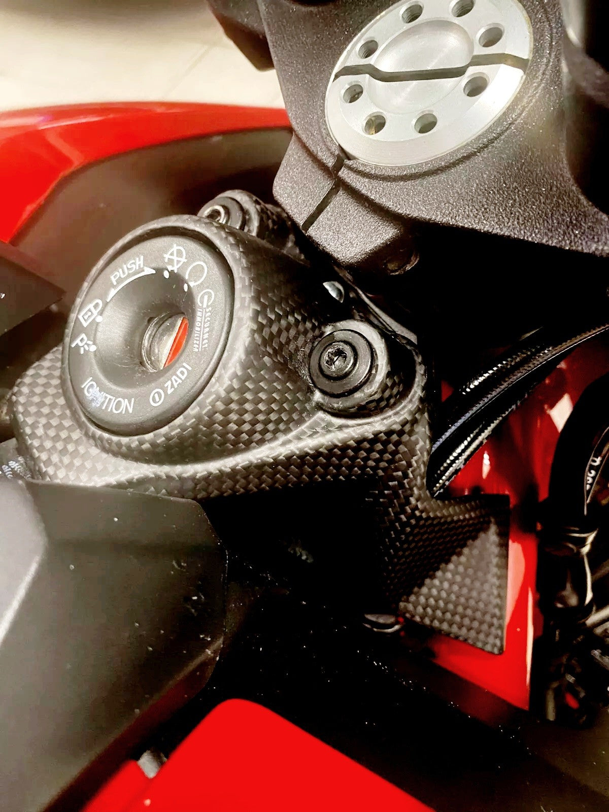 Ducati Hypermotard 950 Matt Carbon Key Cover