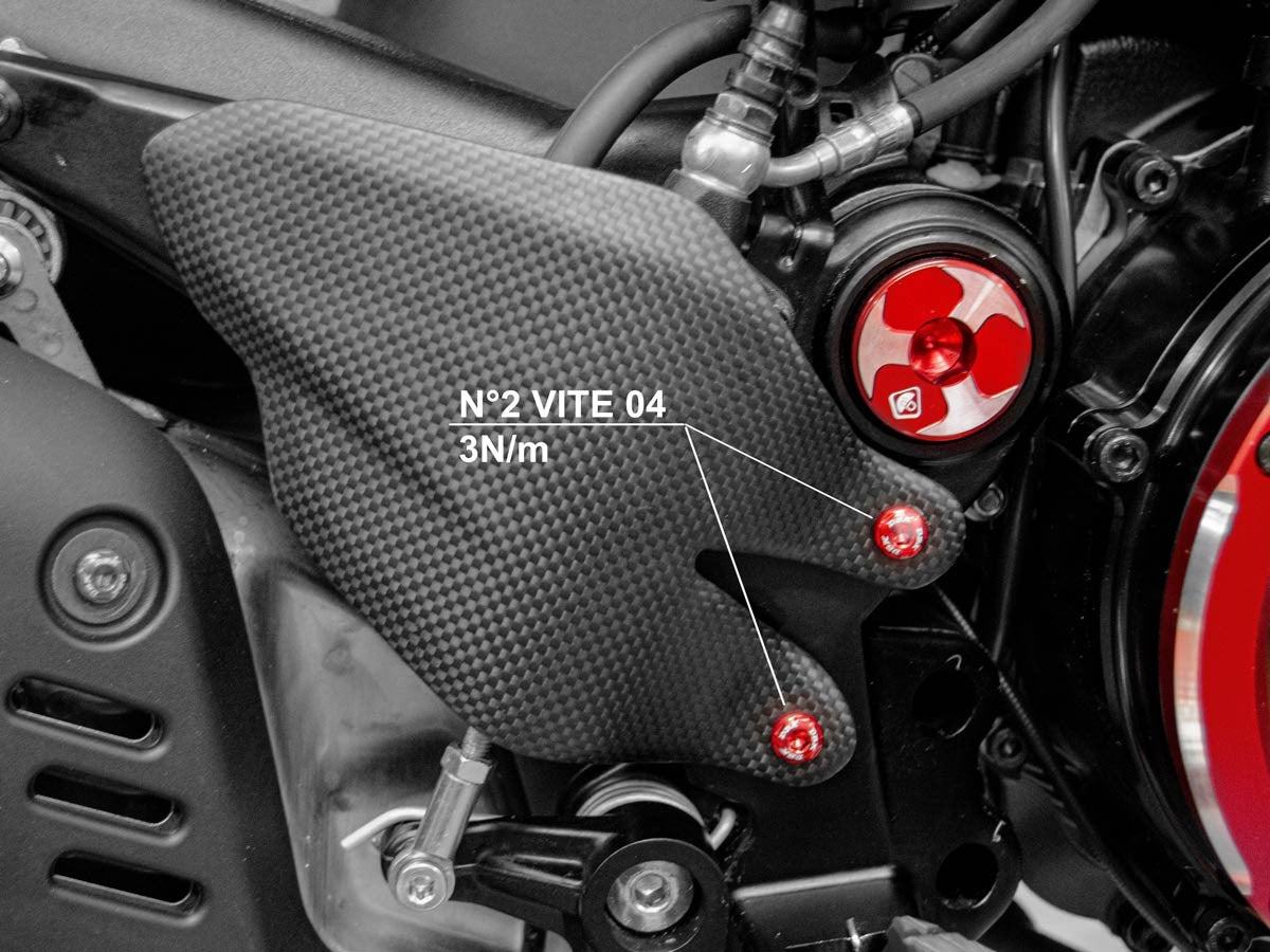 KVT44 Diavel V4 Right Heel Guard Screw Kit
