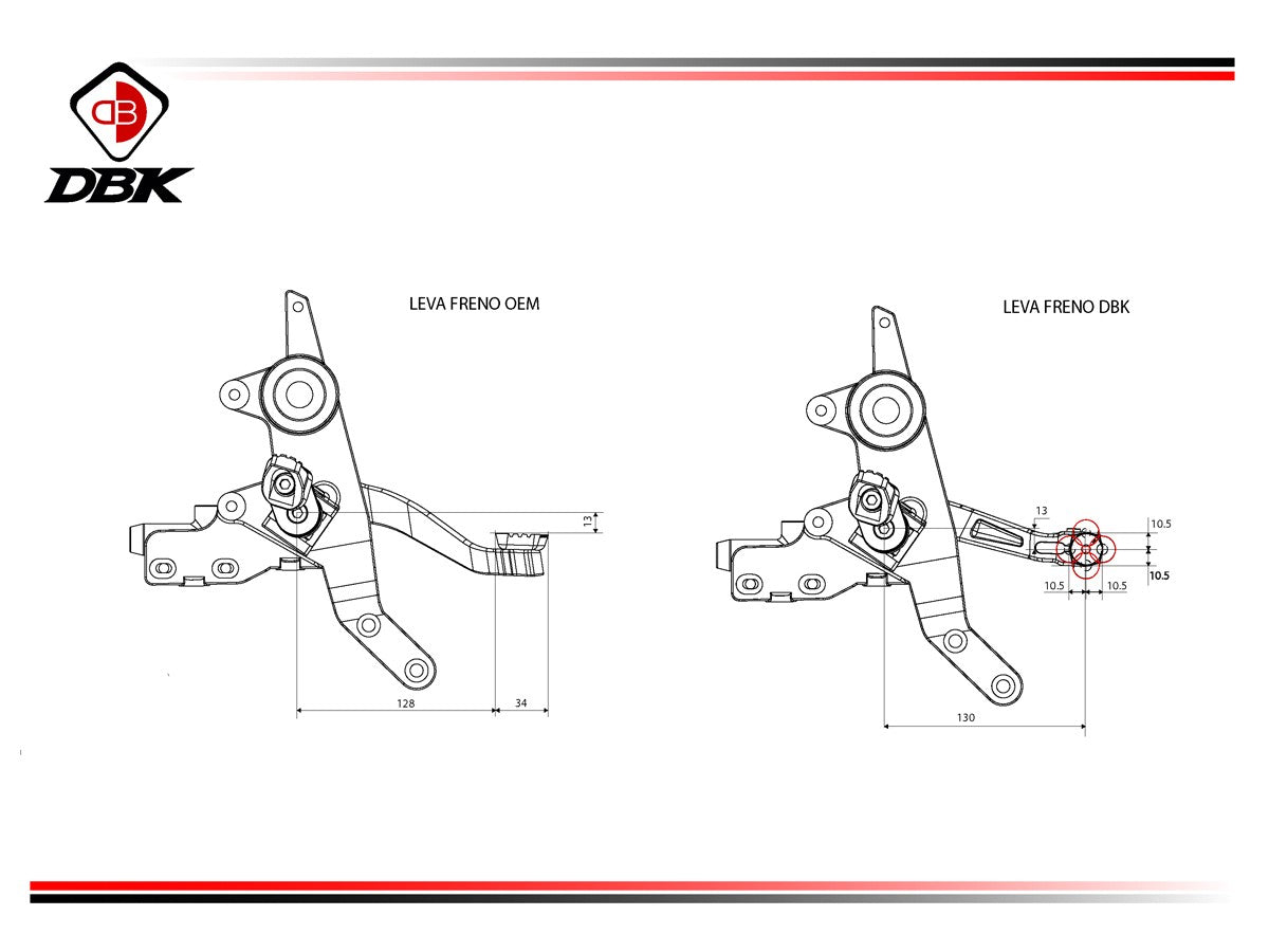 Ducati Hypermotard 698 Mono Brake Lever