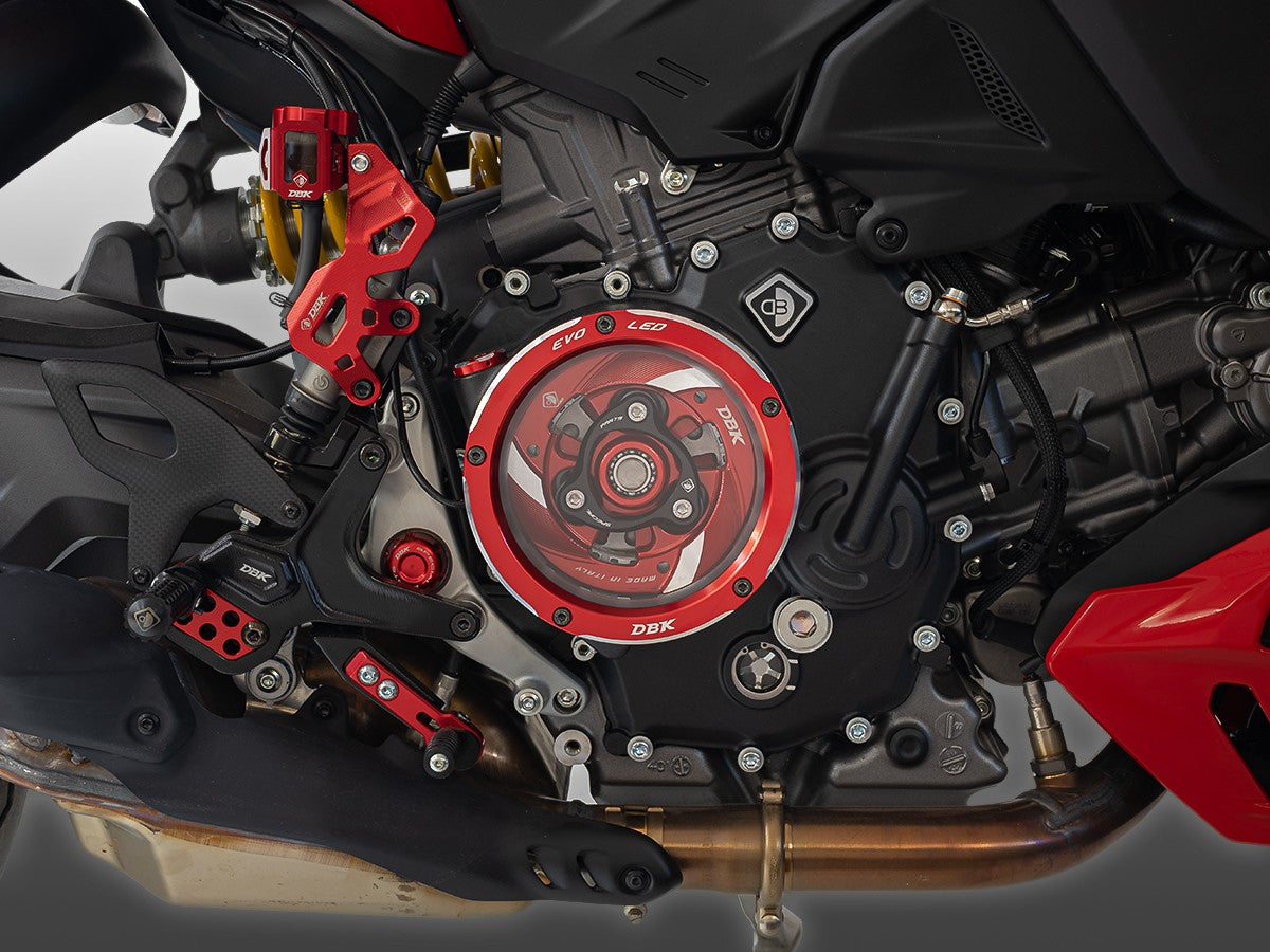 Clear Clutch Cover EVO LED Ducati V2