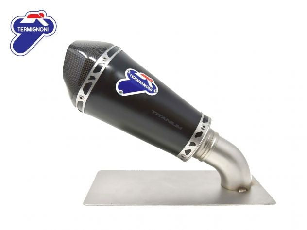 SO0909440INC Termignoni Silencer Slip On Relevance Conical Black Titanium Carbon End Cap