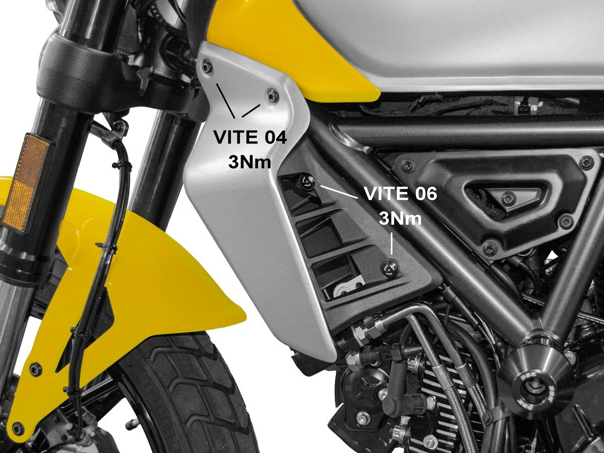 KVT37 Scrambler Front Side Panels Screw Kit