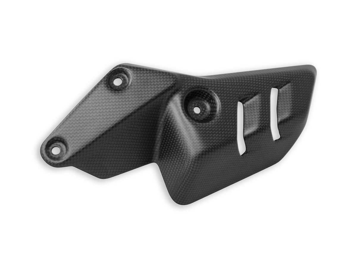 CRB128O Diavel V4 Left Exhaust Heat Shield Matt Carbon