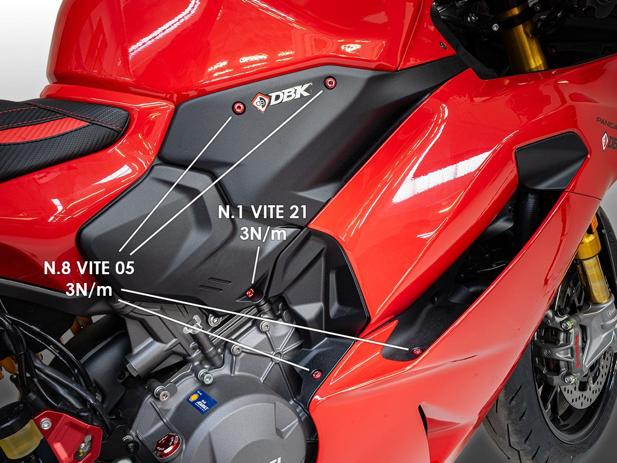 KVT109 Panigale V2 MY25 Upper Frame Screws Kit