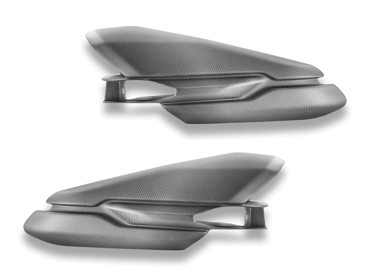 Ducati XDIAVEL V4 Pair Of Side Covers Under The Tank In Matt Carbon
