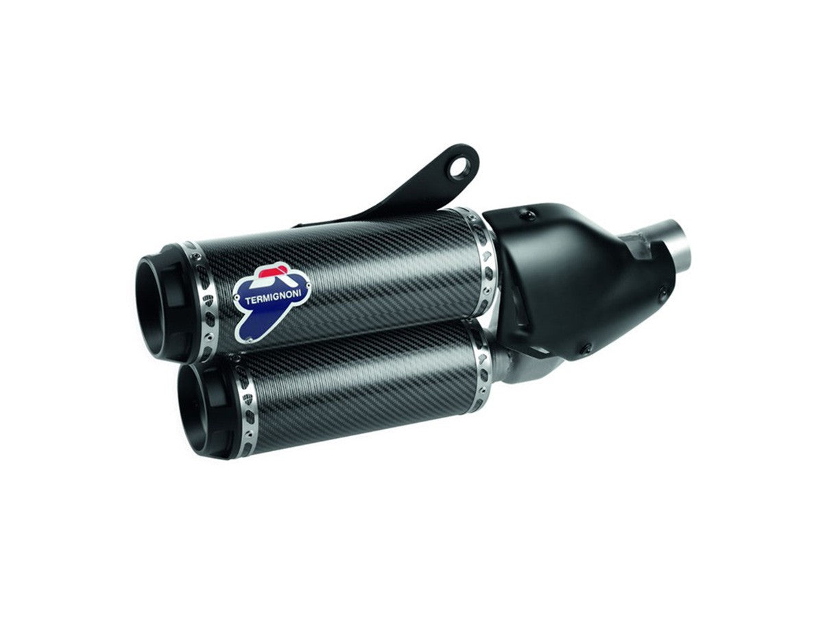 003CO Pair Of Homologated Carbon Termignoni Exhaust Ducati Monster 1200
