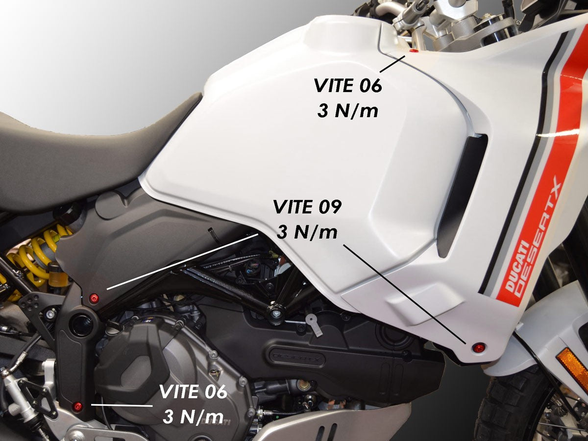 KVT31 DesertX Kit Screws Frame Fairing
